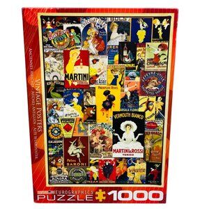 Eurographics 1000-Piece Puzzle Vintage Posters Art Collection European Artwork